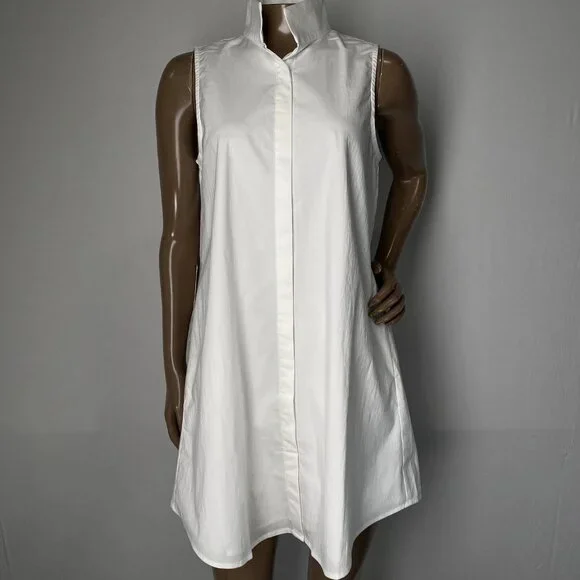Tuckernuck Charlie Mini Dress • Size XS • White • Sleeveless Button-Down - Picture 1 of 10